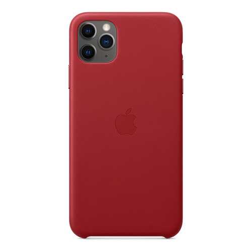 Чехол Apple для iPhone 11 Pro Max Leather Case - (PRODUCT)RED в Йота