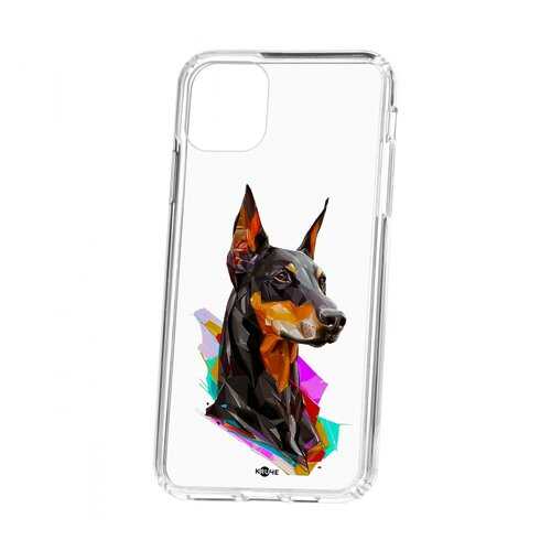 Чехол Apple iPhone 11 Pro Max Kruche Print Доберман в Йота