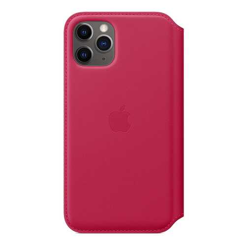 Чехол Apple Leather Folio Raspberry для смартфона iPhone 11 Pro (MY1K2ZM/A) в Йота