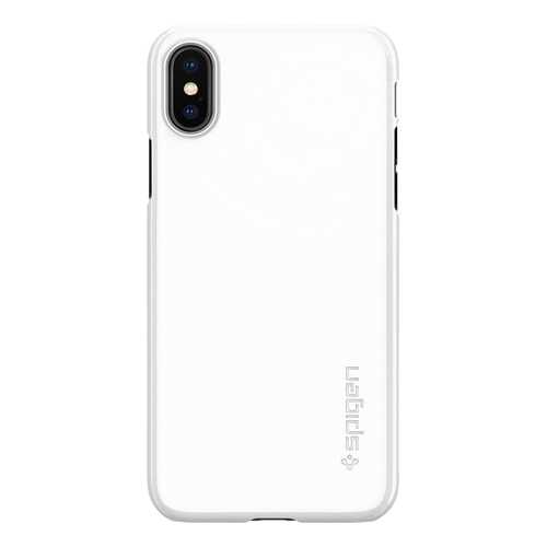 Чехол Apple Spigen Thin Fit для iPhone X White 057CS22112 в Йота