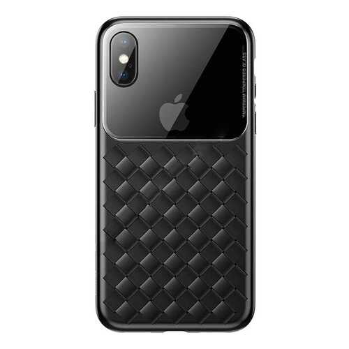 Чехол Baseus Glass & Weaving (WIAPIPH58-BL01) для iPhone X/Xs (Black) в Йота