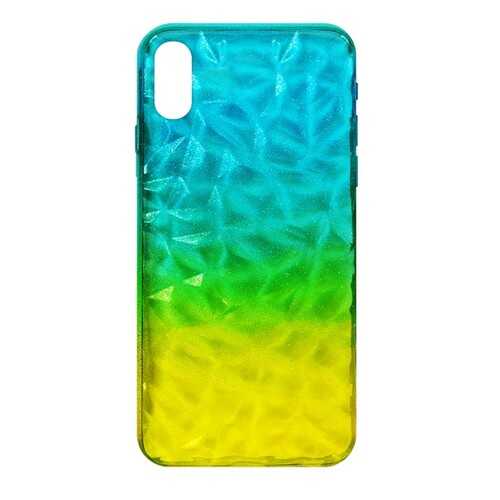 Чехол Crystal Krutoff для iPhone X/XS Yellow/Blue в Йота