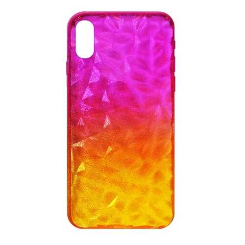 Чехол Crystal Krutoff для iPhone X/XS Yellow/Rose в Йота