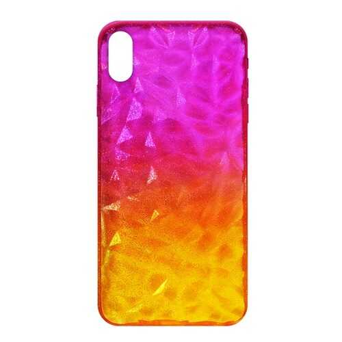 Чехол Crystal Krutoff для iPhone XS Max Yellow/Pink в Йота