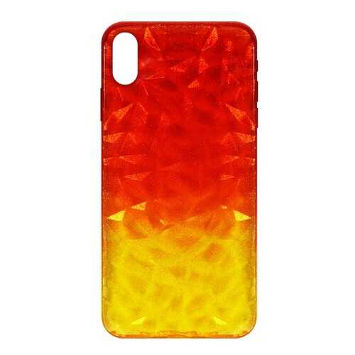 Чехол Crystal Krutoff для iPhone XS Max Yellow/Red в Йота