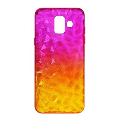 Чехол Crystal Krutoff для Samsung Galaxy A6 (SM-A600) Yellow/Pink в Йота