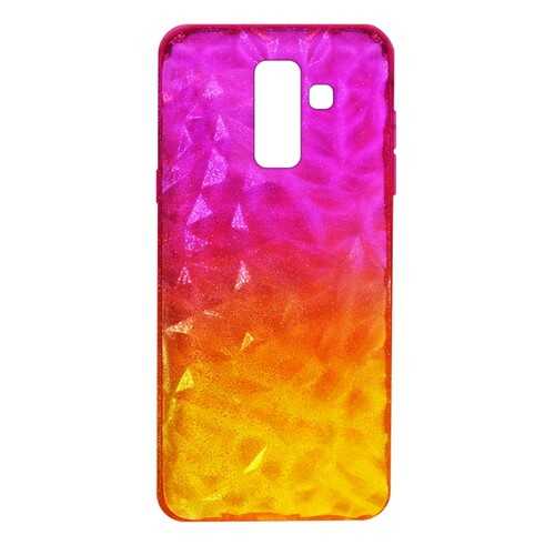 Чехол Crystal Krutoff для Samsung Galaxy A6+ (SM-A605) Yellow/Pink в Йота