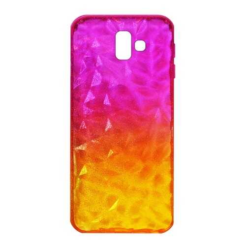 Чехол Crystal Krutoff для Samsung Galaxy J6+ (SM-J610) Yellow/Pink в Йота