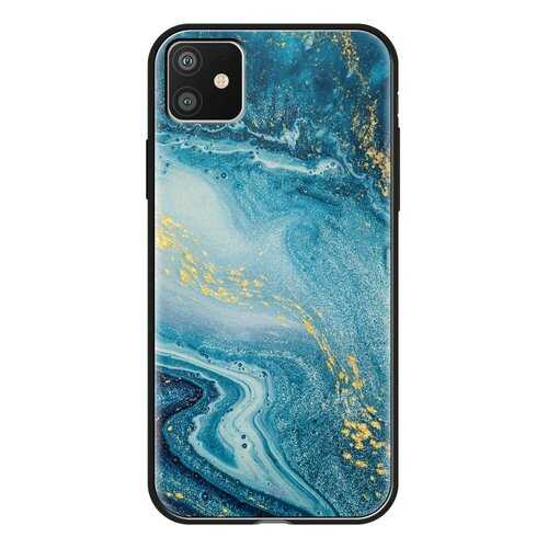 Чехол Deppa Glass Case для Apple iPhone 11 Blue Agate в Йота