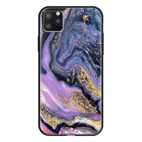 Чехол Deppa Glass Case для Apple iPhone 11 Pro Max Purple/Black в Йота