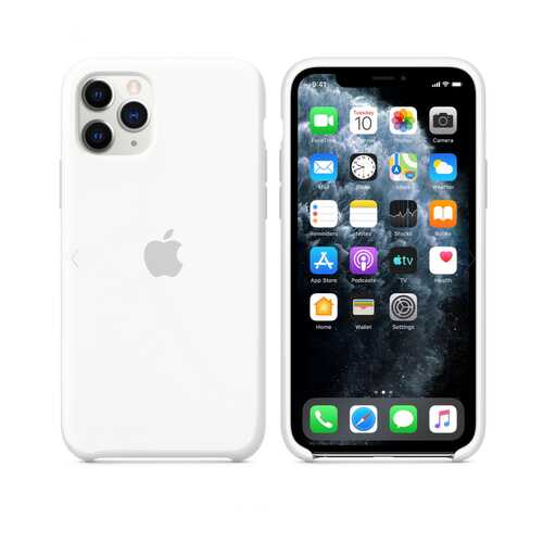 Чехол для Apple iPhone 11 Pro Silicone Case White (MWYQ3FE/A) в Йота