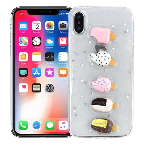 Чехол KAWAI для iPhone X/XS Kawaii ice-cream в Йота