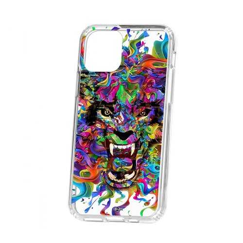 Чехол Kruche Apple iPhone 11 Pro Print Colored beast в Йота