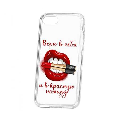 Чехол Kruche Apple iPhone 7 Print Red lipstick в Йота