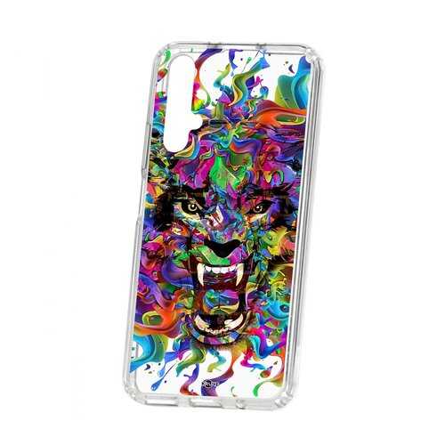 Чехол Kruche Huawei Honor 20 Print Colored beast в Йота