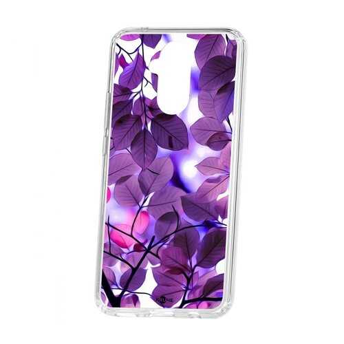 Чехол Kruche Huawei Mate 20 Lite Print Purple leaves в Йота