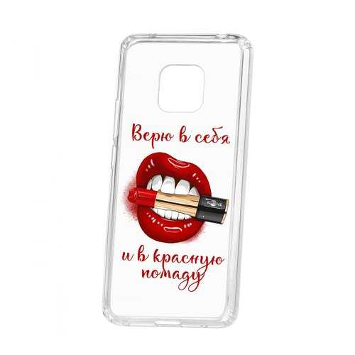 Чехол Kruche Huawei Mate 20 Pro Print Red lipstick в Йота