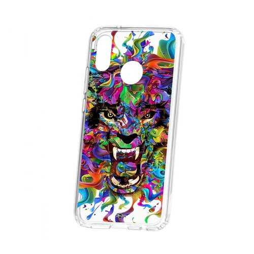 Чехол Kruche Huawei P20 Lite Print Colored beast в Йота