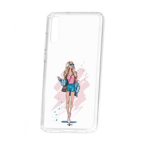 Чехол Kruche Huawei P20 Print Fashion Girl в Йота