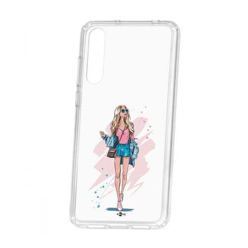 Чехол Kruche Huawei P20 Pro (Plus) Print Fashion Girl в Йота