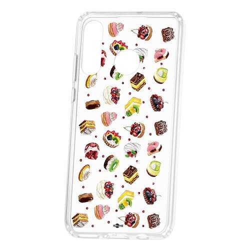 Чехол Kruche Huawei P30 Lite Print Cake в Йота