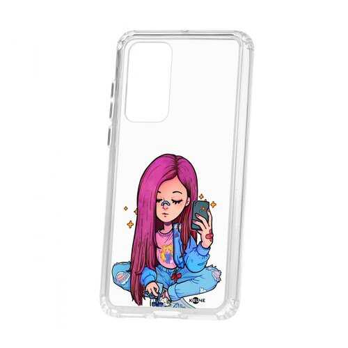 Чехол Kruche Huawei P40 Print Pink Hair в Йота