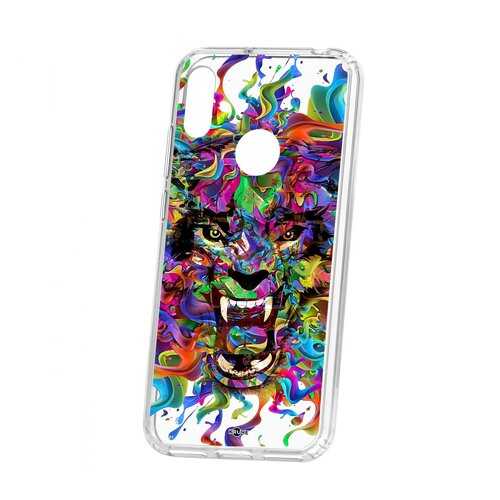 Чехол Kruche Huawei Y6 2019 Print Colored beast в Йота