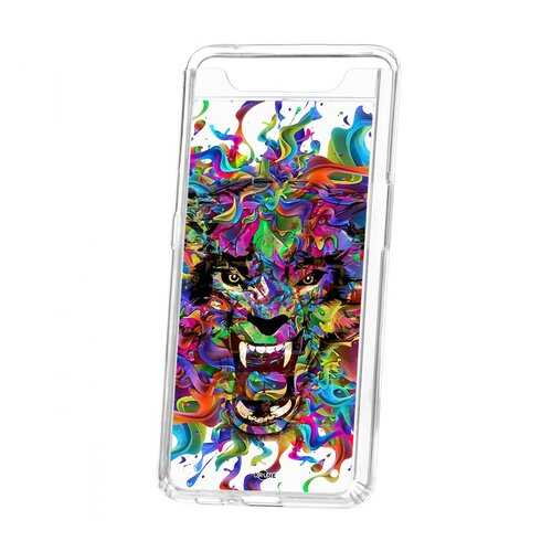 Чехол Kruche Samsung Galaxy A80 Print Colored beast в Йота