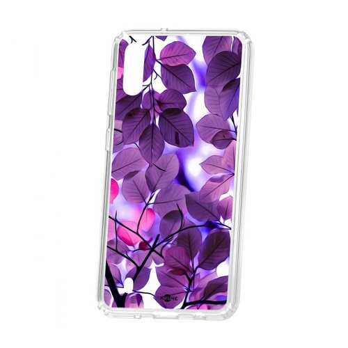 Чехол Kruche Samsung Galaxy M10 Print Purple leaves в Йота