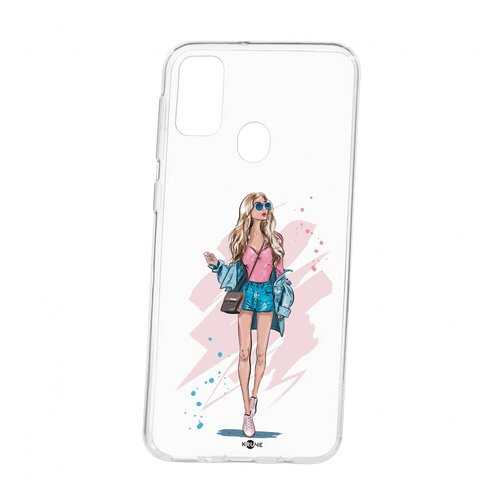 Чехол Kruche Samsung Galaxy M30S Print Fashion Girl в Йота