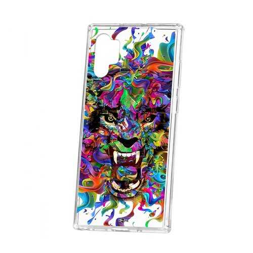 Чехол Kruche Samsung Galaxy Note 10+ Print Colored beast в Йота