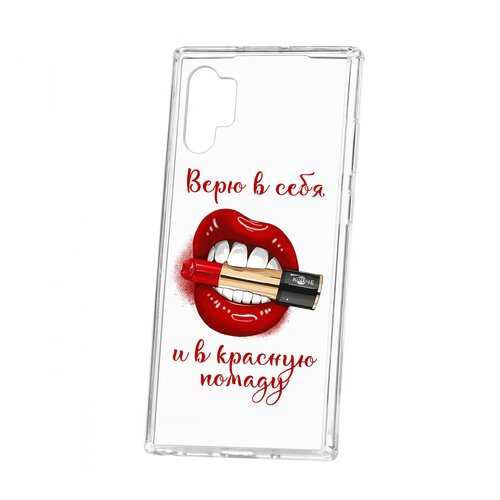 Чехол Kruche Samsung Galaxy Note 10+ Print Red lipstick в Йота