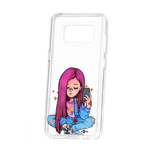 Чехол Kruche Samsung Galaxy S8 Print Pink Hair в Йота