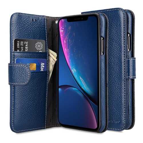 Чехол Melkco для Apple iPhone Xr - Wallet Book Type - Dark Blue в Йота