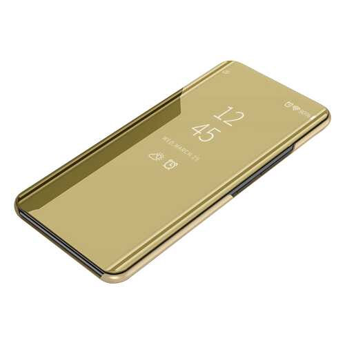 Чехол MyPads для Huawei P10 Plus Clear View Cover Gold в Йота