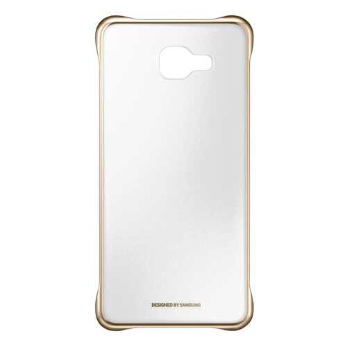 Чехол Samsung Clear Cover для Galaxy A7 2016 Золотой в Йота