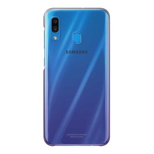 Чехол Samsung для A30 Purple/Transparent в Йота