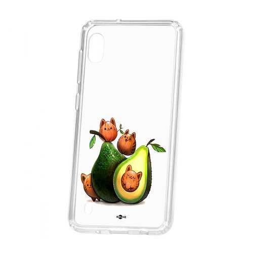 Чехол Samsung Galaxy A10 2019 Kruche Print Авокотики в Йота