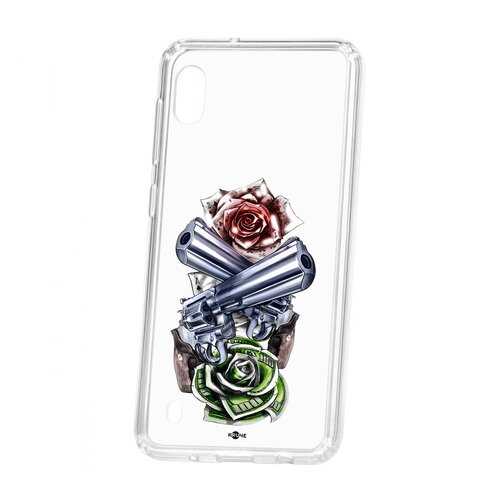 Чехол Samsung Galaxy A10 2019 Kruche Print Карты деньги 2 ствола в Йота