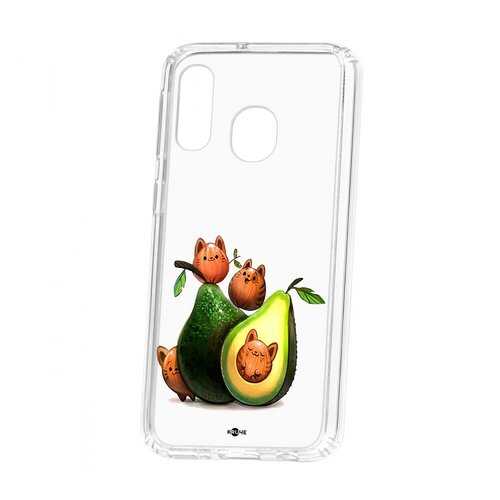 Чехол Samsung Galaxy A40 2019 Kruche Print Авокотики в Йота