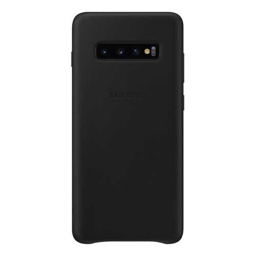 Чехол Samsung Leather Cover для Galaxy S10 Plus Black в Йота