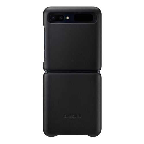 Чехол Samsung Leather Cover для Samsung Galaxy Z Flip Black в Йота