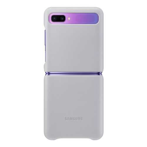 Чехол Samsung Leather Cover для Samsung Galaxy Z Flip Grey в Йота