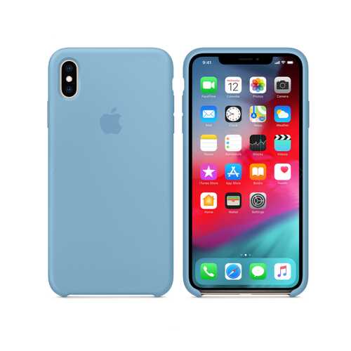 Чехол Silicone Case для Apple iPhone XS Max Cornflower (MWN4UFE/A) в Йота