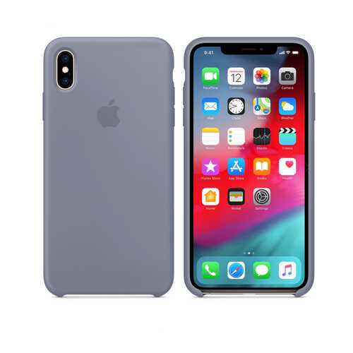 Чехол Silicone Case для Apple iPhone XS Max Lavender Gray Лавандовый Grey (MWR12FE/A) в Йота