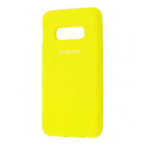 Чехол Silicone Cover для Samsung Galaxy S10 Plus (full protective) Yellow в Йота