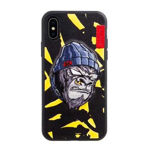 Чехол Skinarma для Apple iPhone X Kemono Gorilla Saru Yellow в Йота