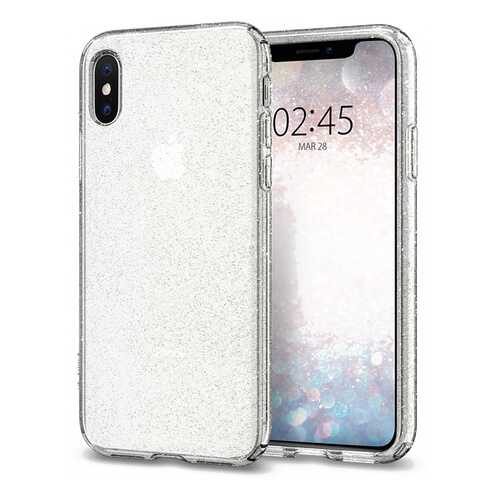 Чехол Spigen Liquid Crystal Glitter (063CS25111) для iPhone X/Xs (Crystal Quartz) в Йота