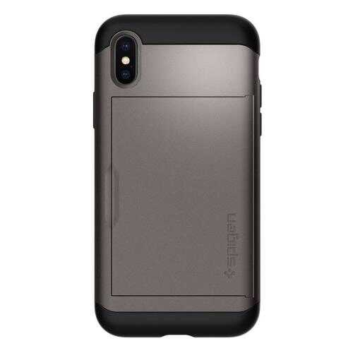 Чехол Spigen Slim Armor CS для Apple iPhone X Gunmetal в Йота