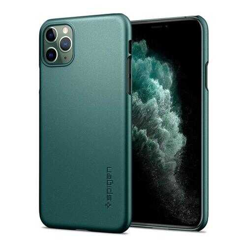 Чехол Spigen Thin Fit для iPhone 11 Pro Max (Midnight Green) в Йота